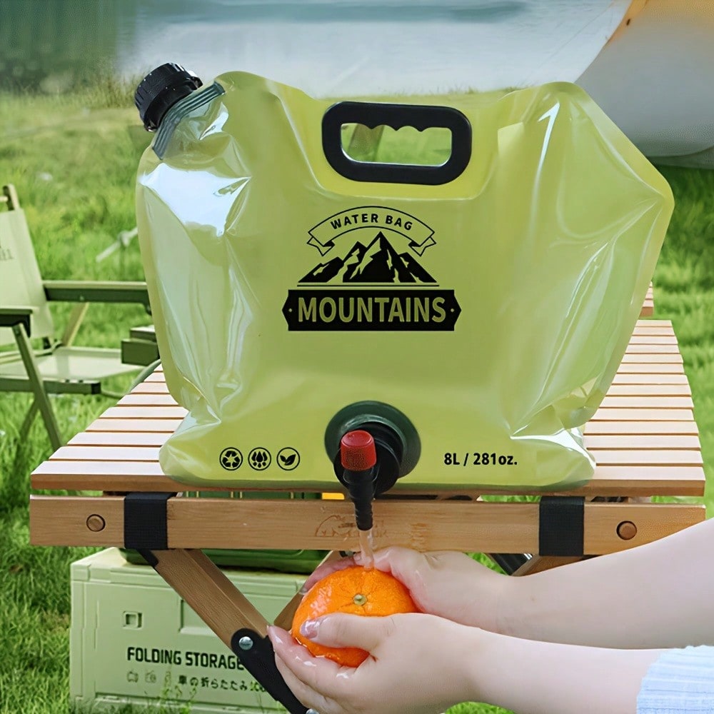Water Bag Collapsible - 2.11 جالون، وعاء ماء محمول مع