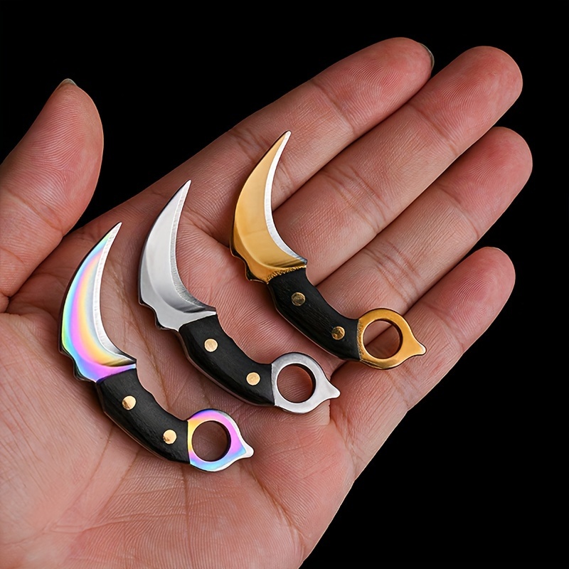 Bushcraft Knife Fixed - سكين صغير المفاتيح سكين جيب التخييم
