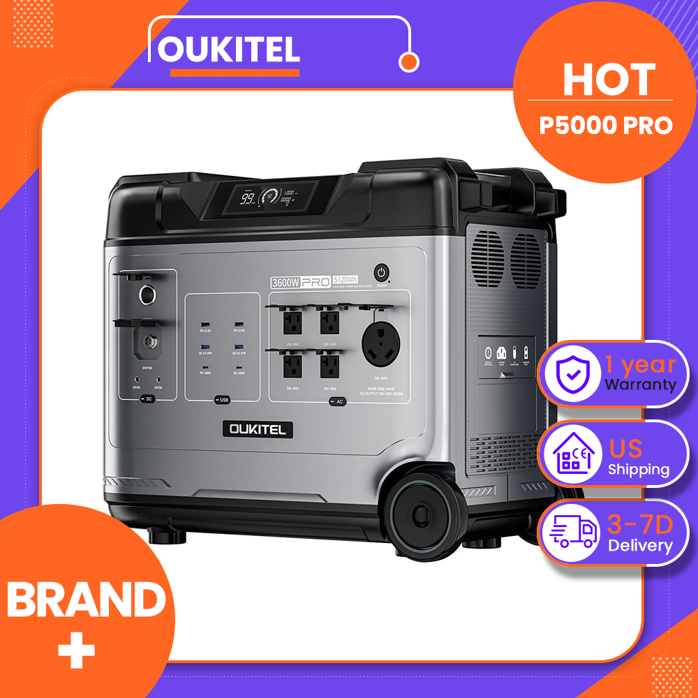 محطة طاقة محمولة OUKITEL P5000 - مراجعة Solar Emergency Charger وسعره